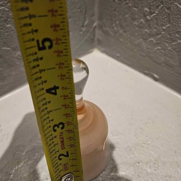 Glass Decorative Bell 'Fenton' Peach or Light Pink 4" - Picture 4 of 4